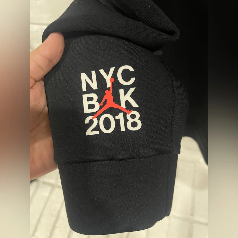 Jordan Brand Classic Full Zip Hoodie Jacket Black Size Large NYC BK 2018 Brookly